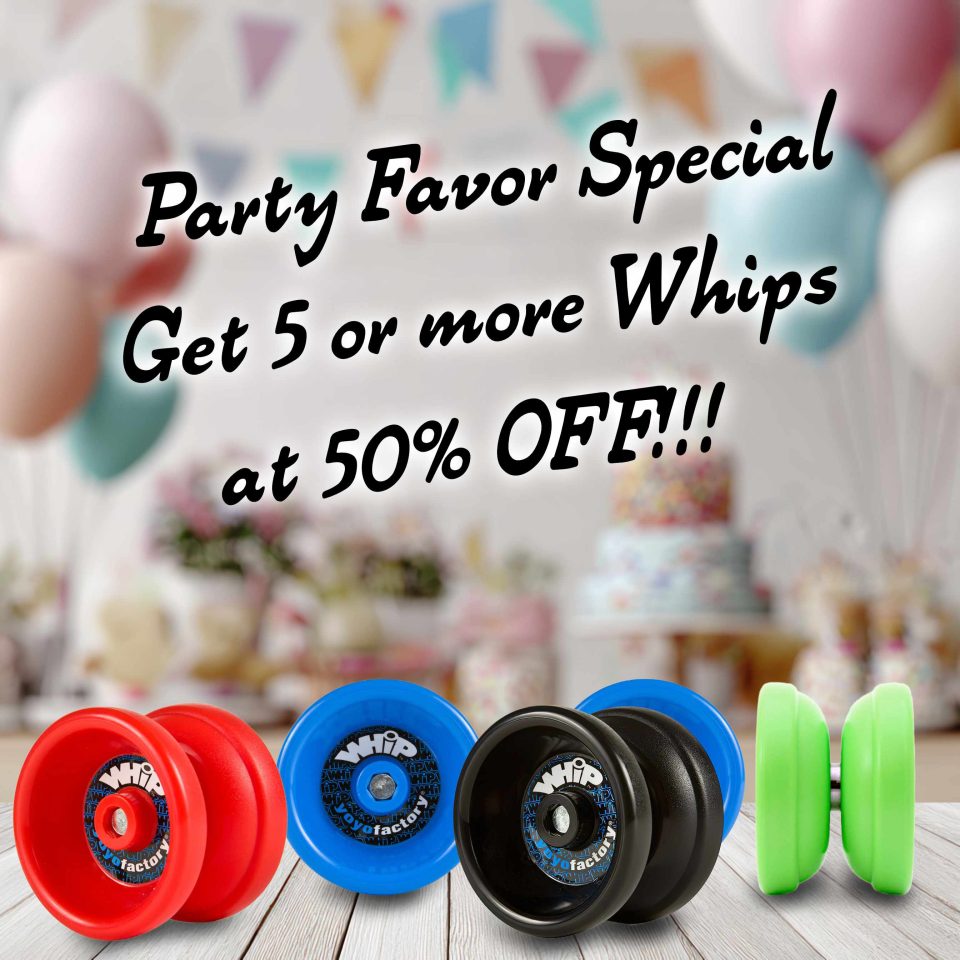 Yoyoclubs Whip YoYo Party Favors